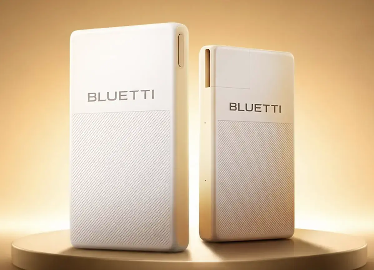 BLUETTI FridgePower battery installed beside a refrigerator for emergency backup power